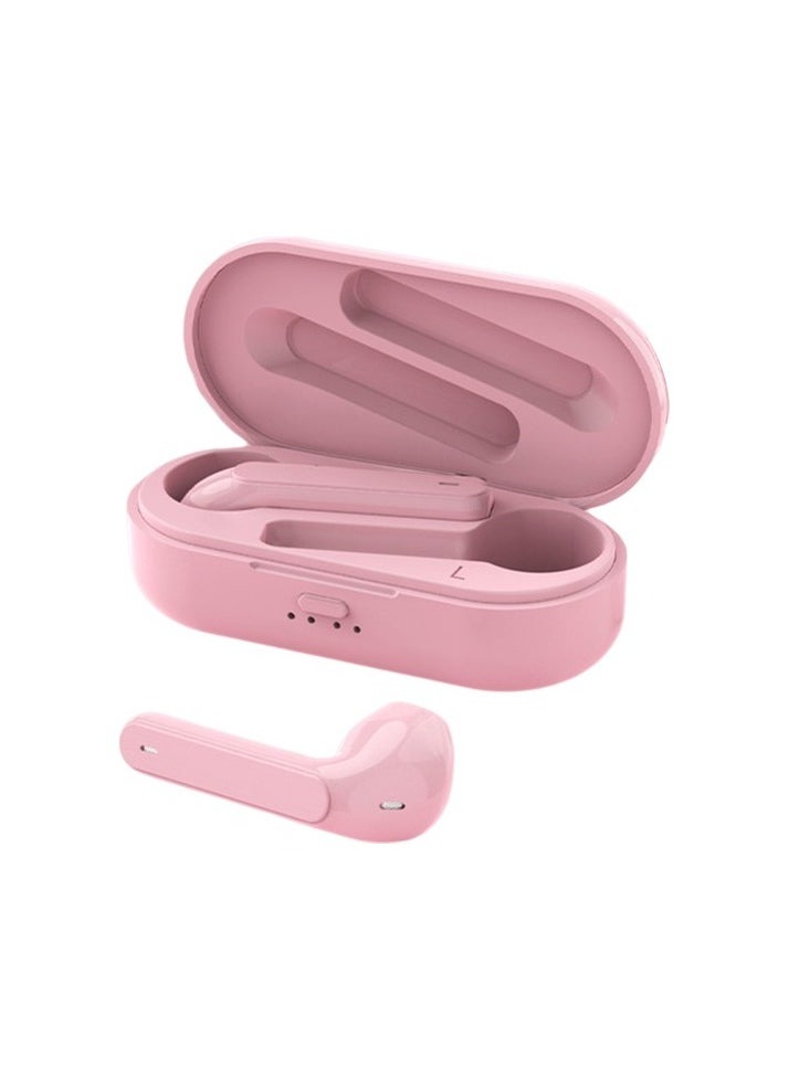 Bluetooth compatible 5.0 wireless headset - pink Colour:Pink Body:8