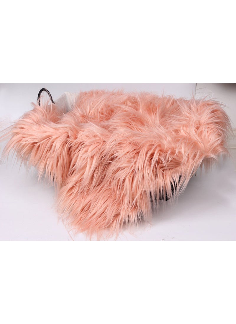 Luxury Plush Faux Fur Photography Prop for Babies, Jewelry,  More Leather powder