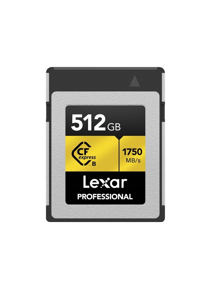 Lexar 512GB Professional CFexpress Type B Card GOLD Series