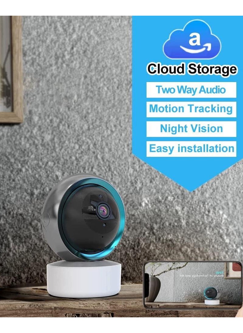 Geek Space Big Eye 360° Home Camera with Dual-Band Wi-Fi Support (2.4G/5G)