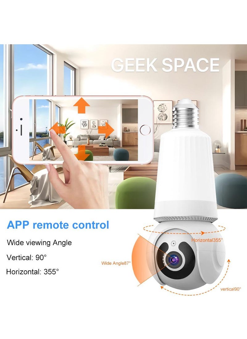 Geek Space Wi-Fi Bulb Camera: Smart Lighting and 360° Surveillance in One E26