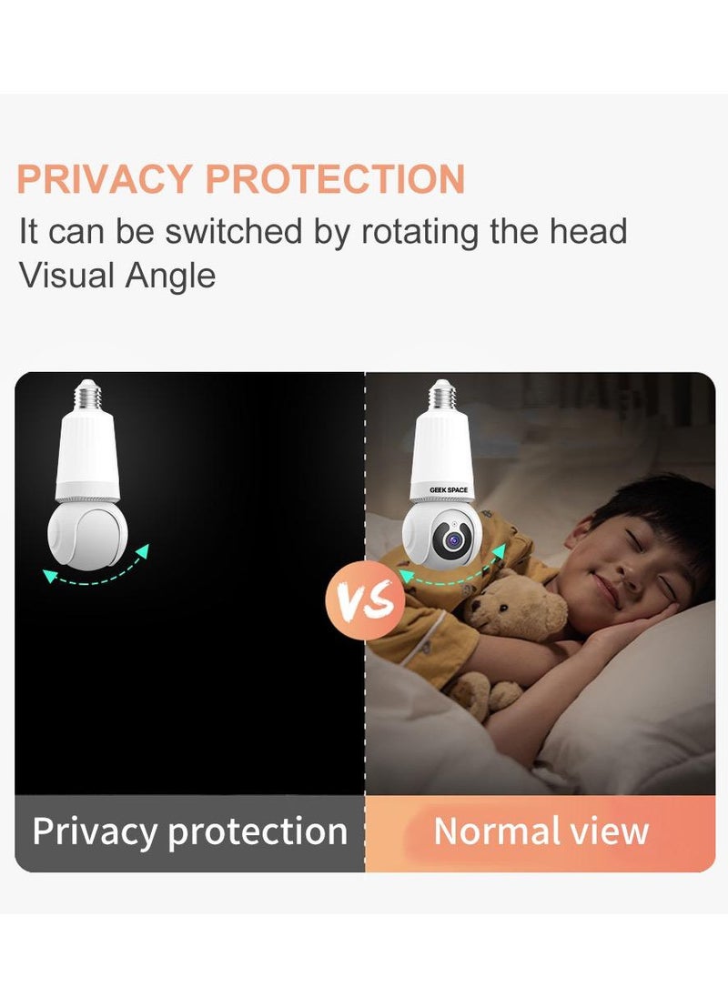 Geek Space Wi-Fi Bulb Camera: Smart Lighting and 360° Surveillance in One E26