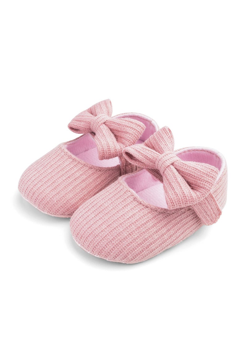 Baby Flower Soft Sole Walking ShoesPink Bow Pink Bow