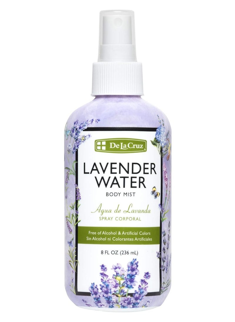 De La Cruz Lavender Water Body Mist - Lavender Spray body mist With Pure Lavender Essential Oil 8 fl oz (236 mL)