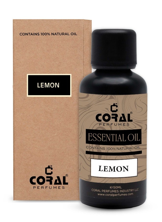 Essential Oil LEMON - 50ml | High Quality Essential Oils for Aromatherapy, Diffusers, Skin, Massage and Humidifiers |