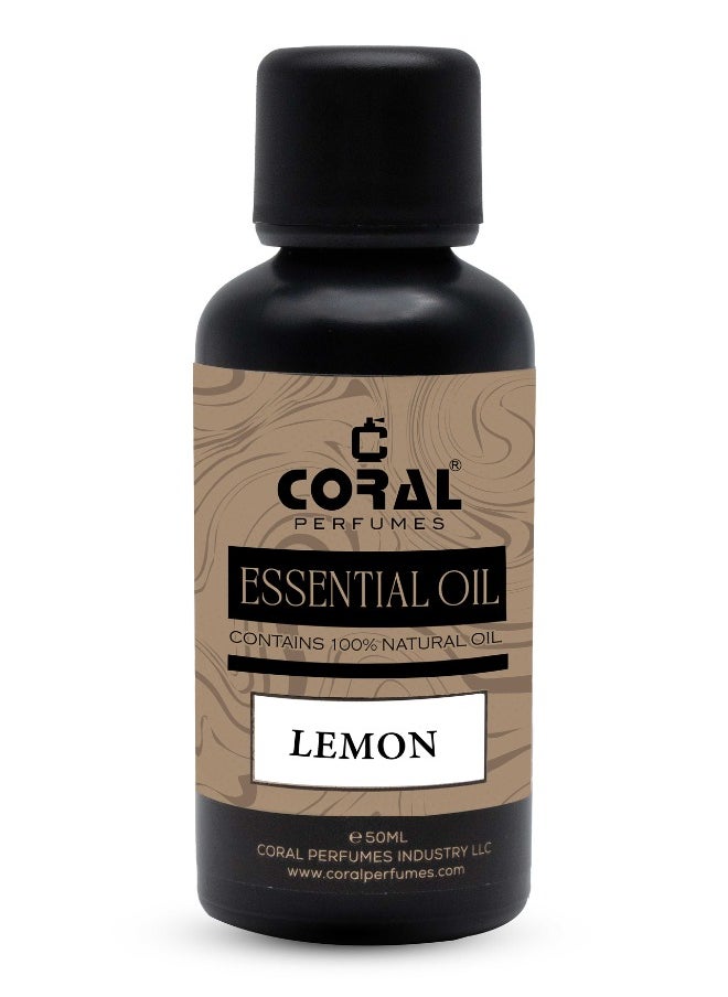 Essential Oil LEMON - 50ml | High Quality Essential Oils for Aromatherapy, Diffusers, Skin, Massage and Humidifiers |