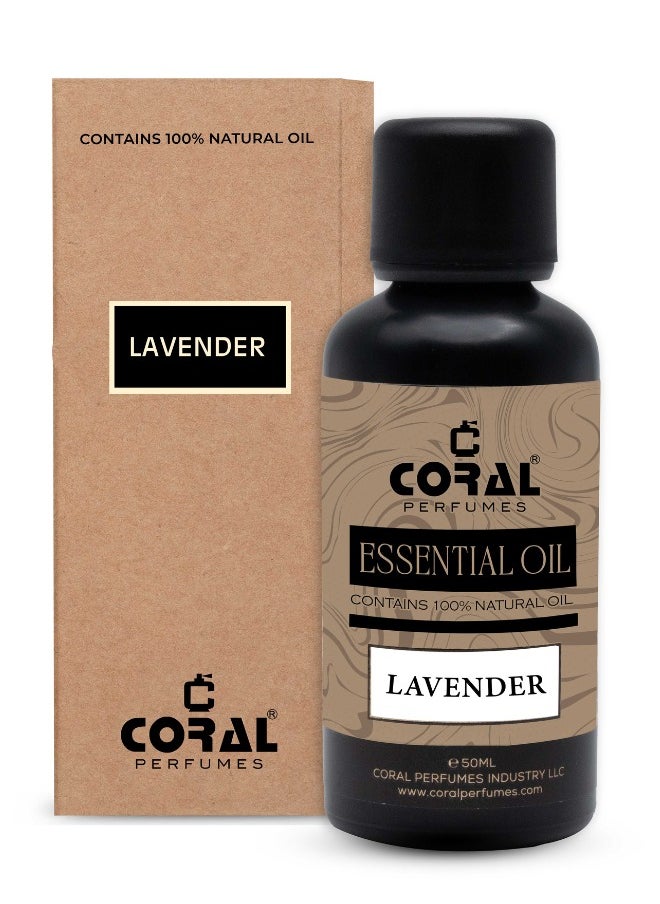 Essential Oil LAVENDER - 50ml | High Quality Essential Oils for Aromatherapy, Diffusers, Skin, Massage and Humidifiers |