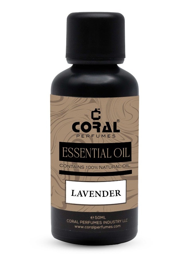 Essential Oil LAVENDER - 50ml | High Quality Essential Oils for Aromatherapy, Diffusers, Skin, Massage and Humidifiers |