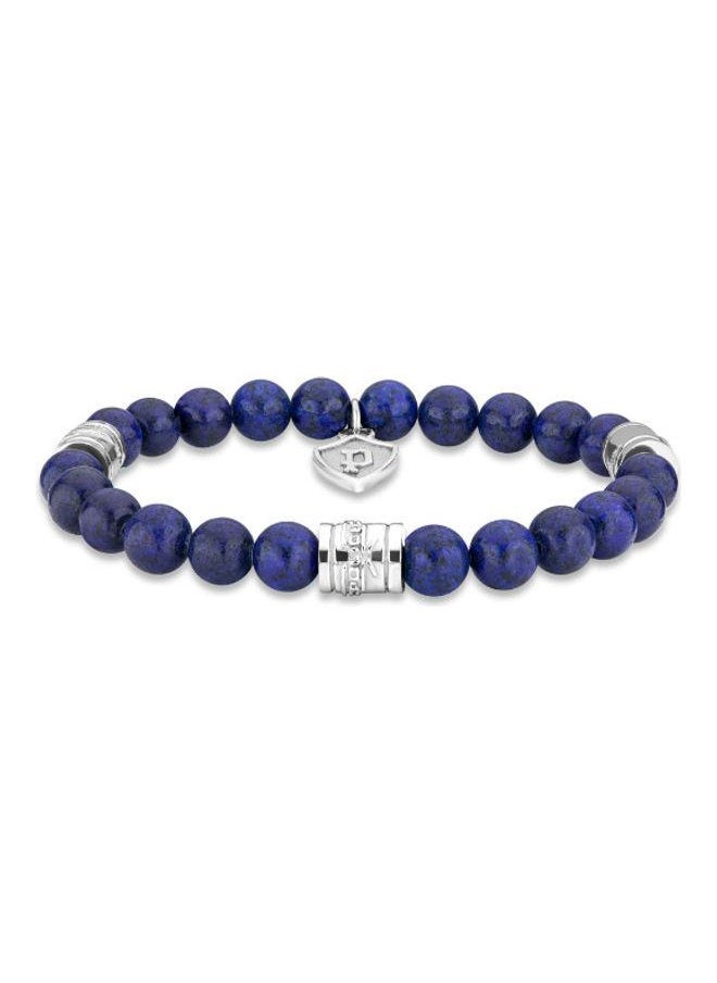 Talisman Gents Blue Beaded Bracelet