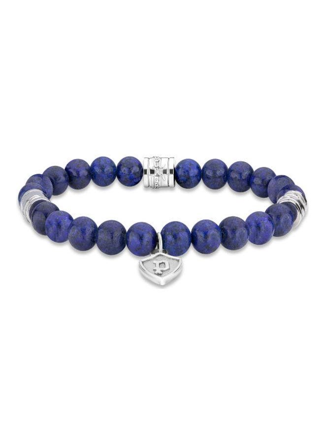 Talisman Gents Blue Beaded Bracelet