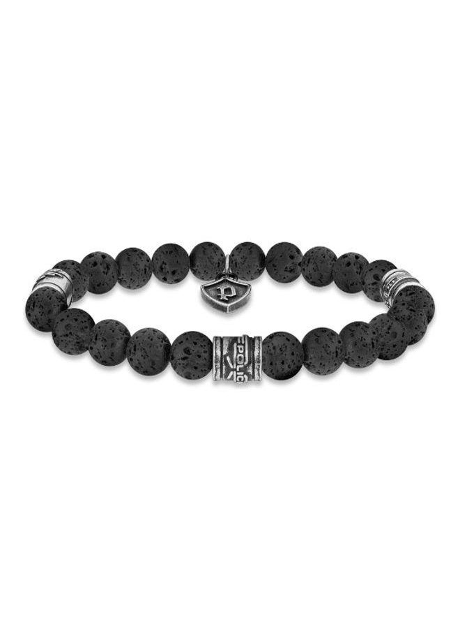 Talisman Black Beaded Gents Bracelet