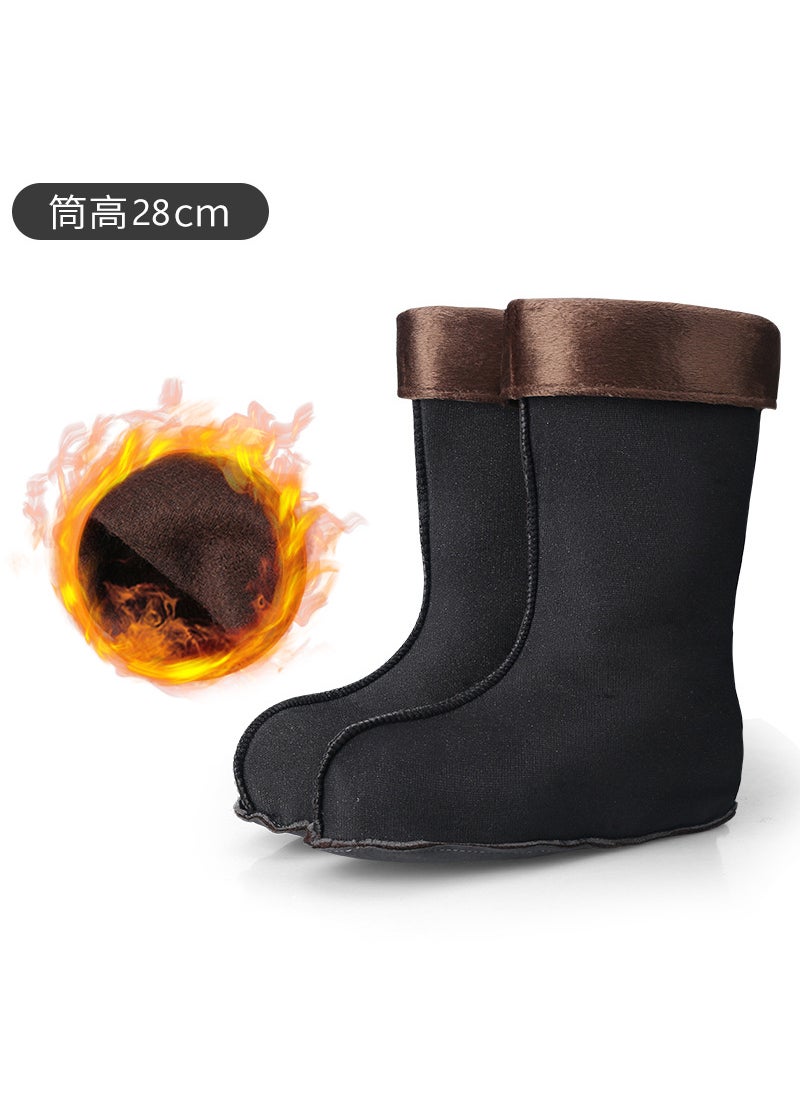 Winter long rain boots cotton cover lightweight warm High mens water shoes velvet cover lining fleece-lined rain boots liner foot cover28cm (ordinary cotton cover) 28cm (ordinary cotton cover)