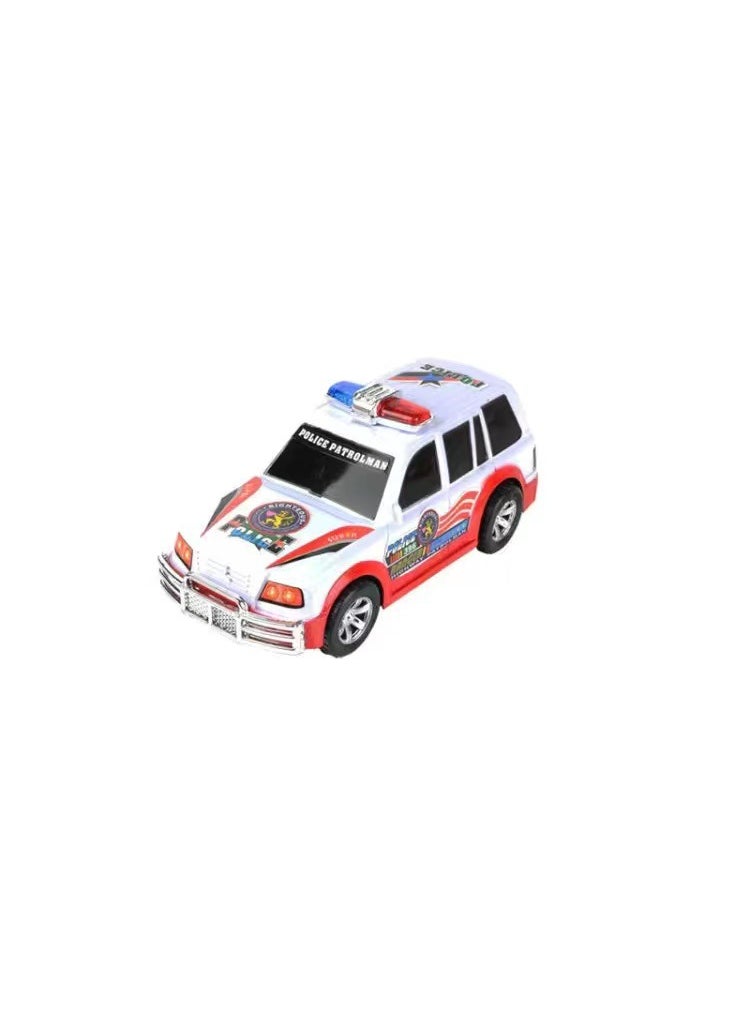 Police Car Toy with Lights and SirensWhite Cross-country police car White Cross-country police car