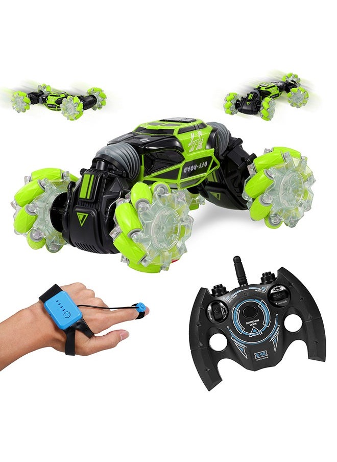 RC Stunt Car 4WD with Watch Gesture Sensor Control Deformable Electric Car for Extreme Off-Road Stunts