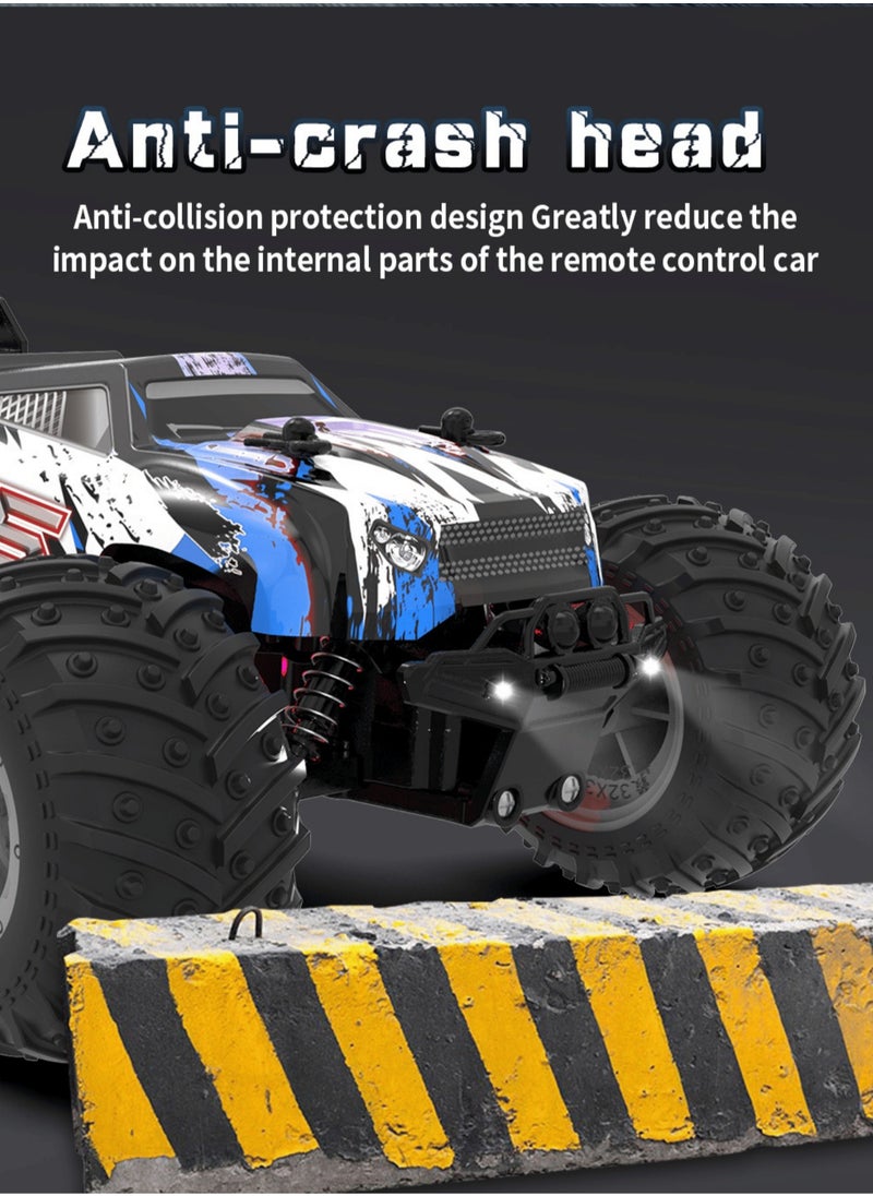 Rechargeable Remote Control Car Toys - RC Cars, Handcontrolled Car for Boy, 4WD Electric Vehicle Toys with Headlights u0026 Colorful Car Body Lights, Gift for Boys Girls Kids