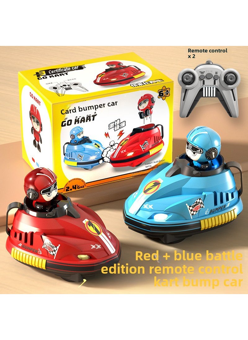 2024 New RC Bumper Cars Dual Battle Kids Gift [061] double battle remote control bumper car (Chinese color box)