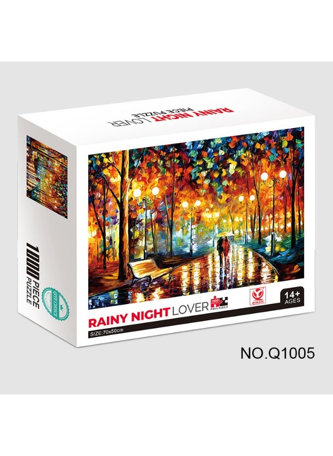 1000-Piece Colorful Landscape Puzzle – Oil Painting Theme