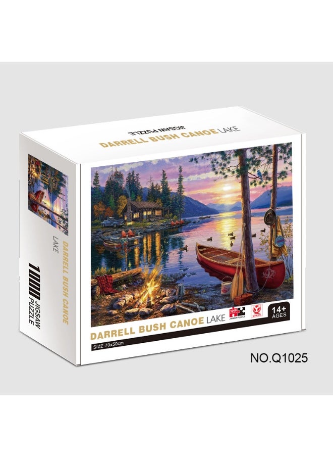 1000-Piece Colorful Landscape Oil Painting Puzzle