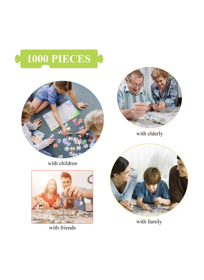 1000-Piece Colorful Landscape Puzzle - Fun for All Ages