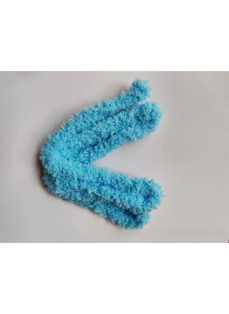 15mm Coral Fleece Twist Stick DIY Material Kit for Dogs Sky blue 1 root 1 meter