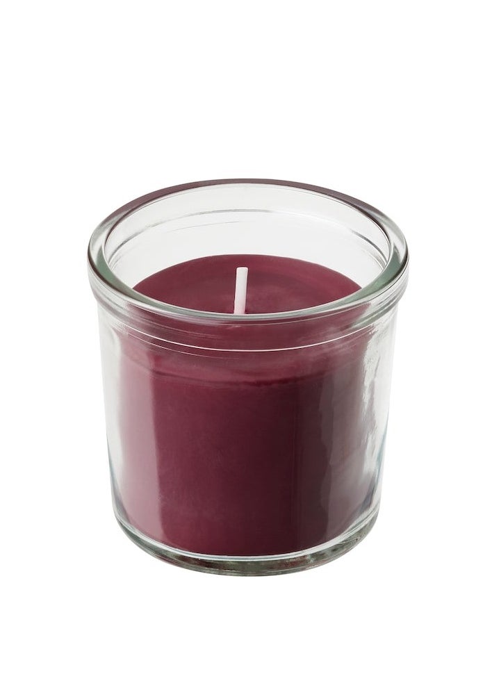 Page of 4 STORTSKON Scented candle in glass, Berries/red, 20 Hour