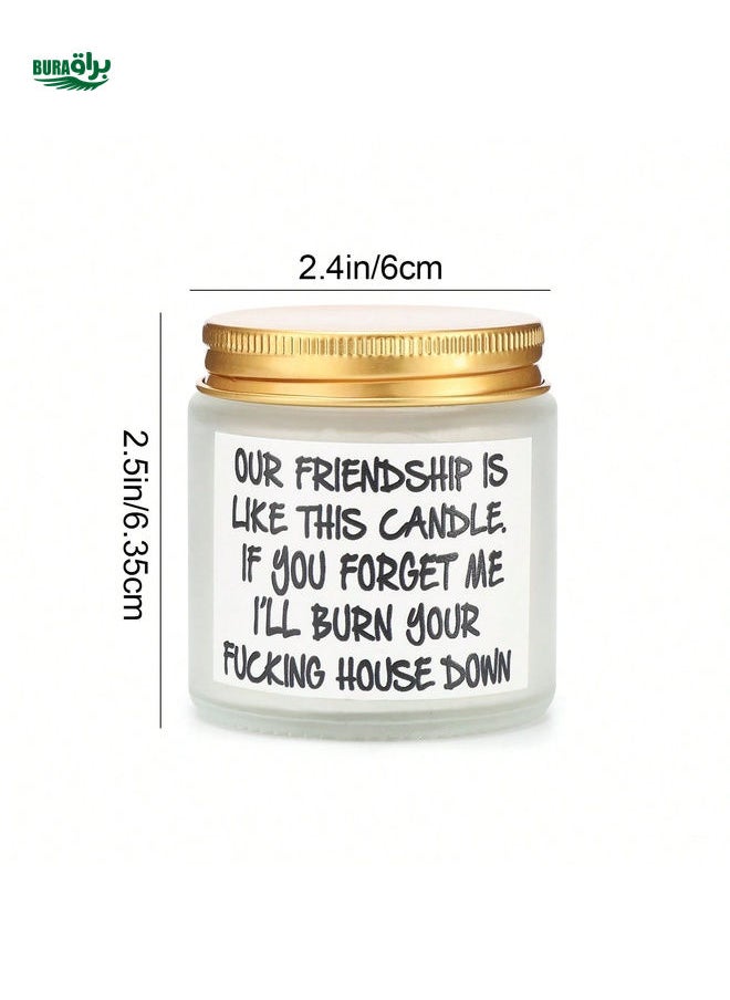 1pc Scented Candles,aromatherapy Glass Jar Candles,Best Friend Birthday Gifts For Women,Friendship Gifts For Women Friends,Funny Christmas Gifts For Friend,Home Decor, Room Decor,weddings Decor, Tabletop Decor, Aromatherapy Gift