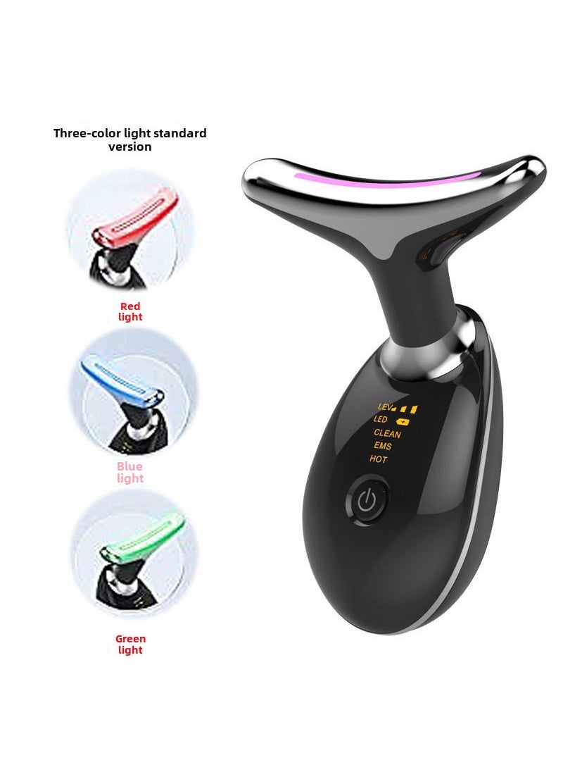 Multifunctional Neck Massager with Heat Therapy G5-Black-English version 3 color light