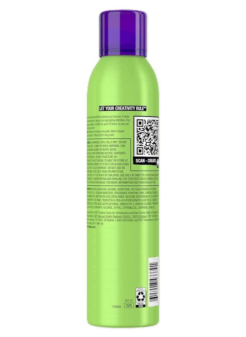 TIGI Bed Head Foxy Curls Curly Hair Mousse for Strong Hold 8.4 oz