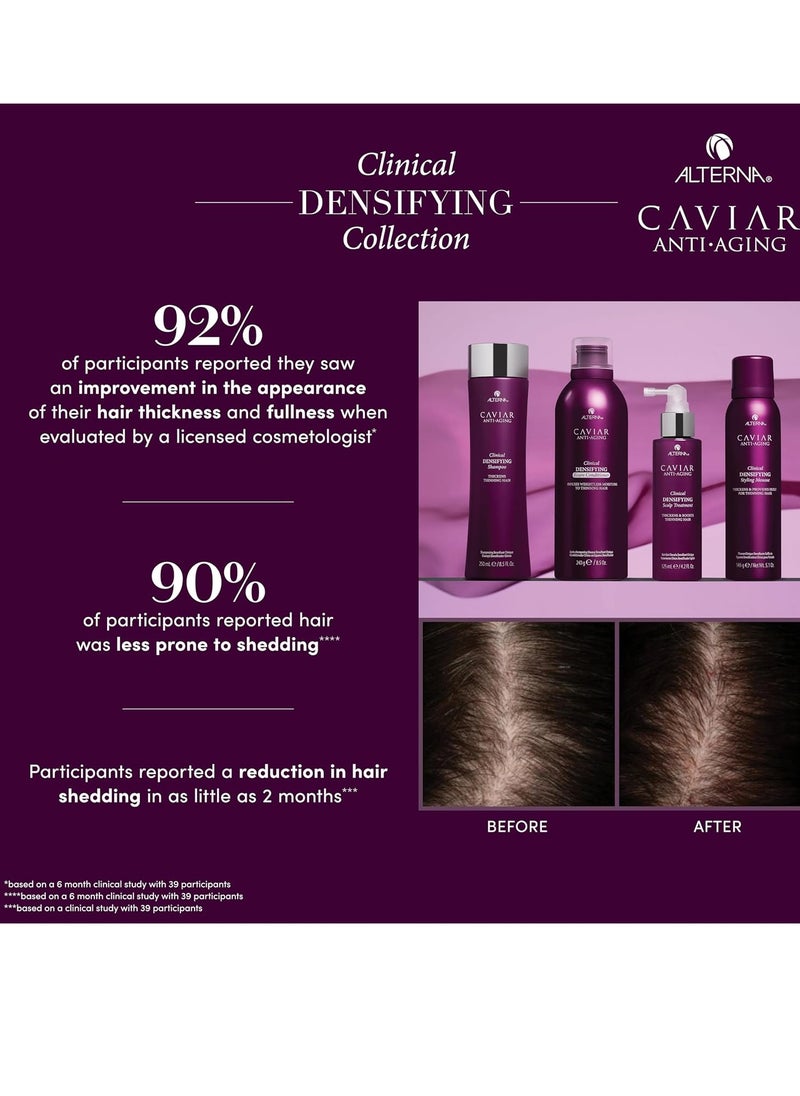 Alterna Caviar Anti-Aging Clinical Densifying Styling Mousse, | Thickens & Provides Hold For Thinning Hair | Sulfate Free , 5.1 Oz (Pack of 1)