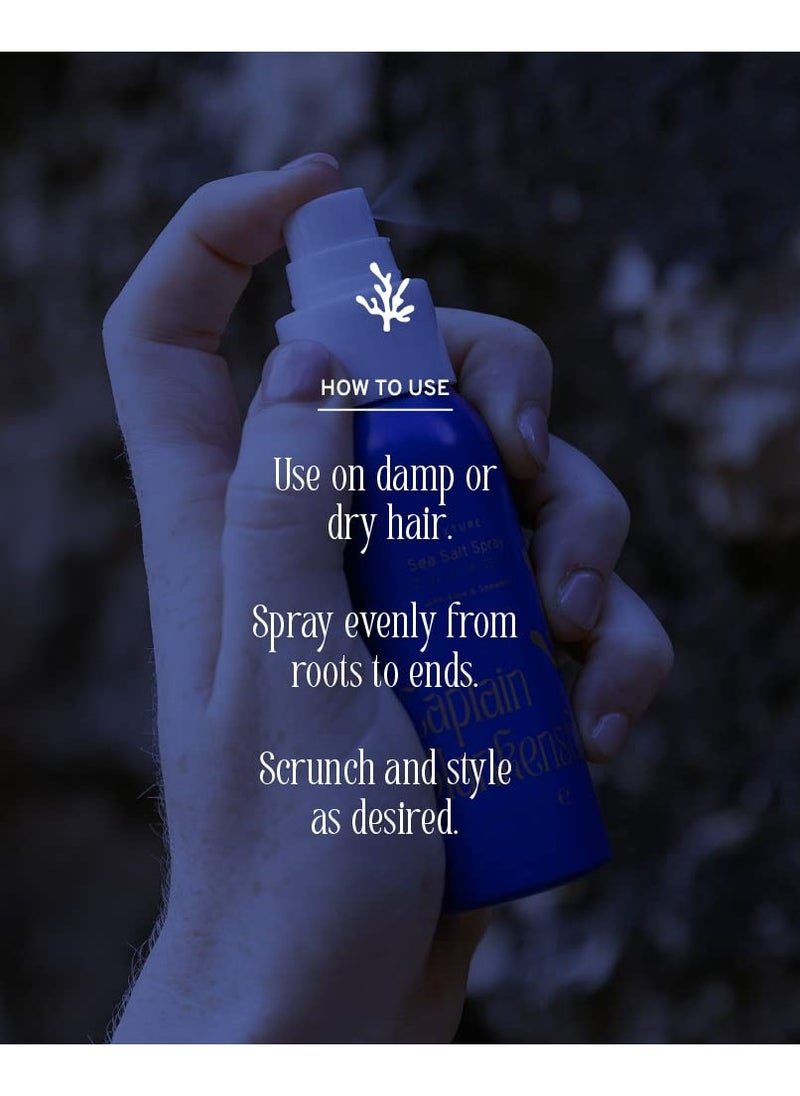 Captain Blankenship Texture Sea Salt Hair Spray, Texturizing and Volumizing Spray for Beachy Waves, Vegan, 2 oz