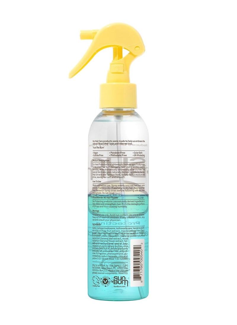 Sun Bum Heat Protector Spray | Vegan and Cruelty Free Hair Protecting Spray for All Hair Types | 6 oz