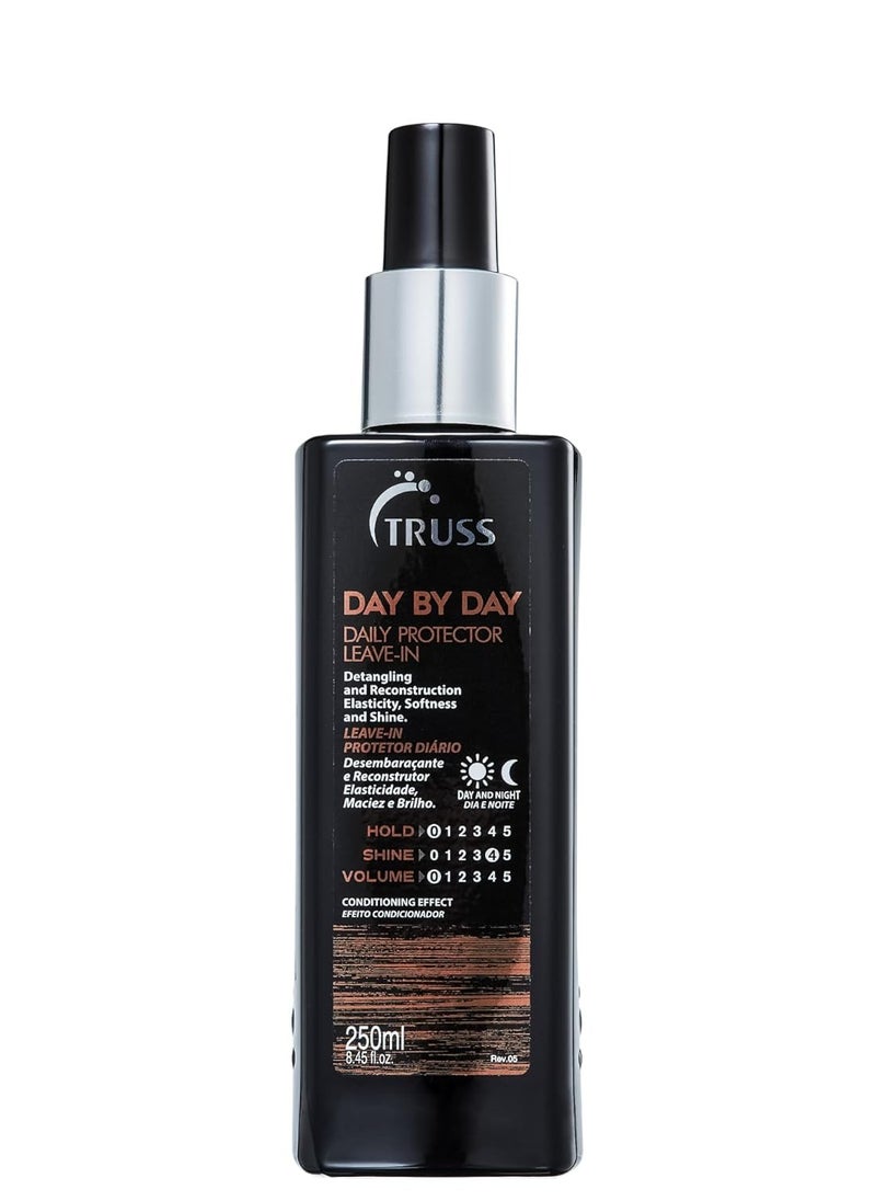 Truss Day By Day - Leave-in Daily Protector And Detangler Spray For Hair - Highly Moisturizing With Thermal Heat Protectant For Blow Outs, Detangling, Reconstruction, Softness, and Shine