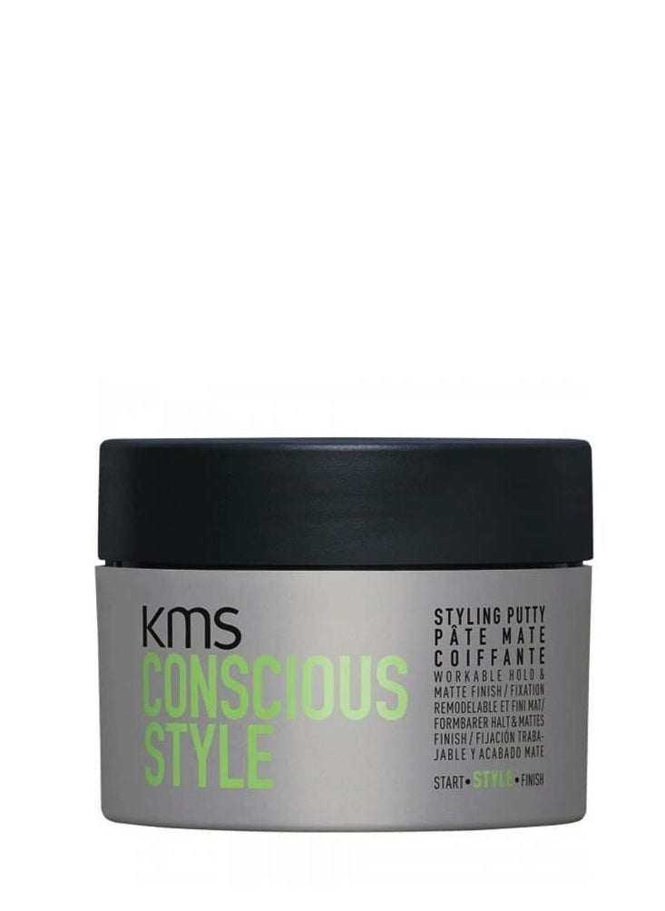 KMS CONSCIOUSSTYLE Matte-Texture Finish Styling Putty 75mL, 2.5 fl. oz.