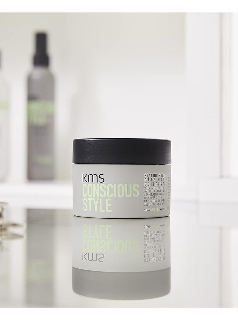 KMS CONSCIOUSSTYLE Matte-Texture Finish Styling Putty 75mL, 2.5 fl. oz.