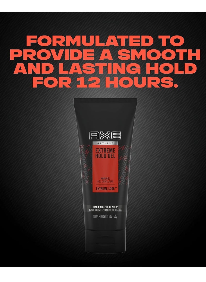 AXE Hair Styling gel Spiked Up Look 1 Count Extreme Hold Gel For Easy to Style Hair 6 oz