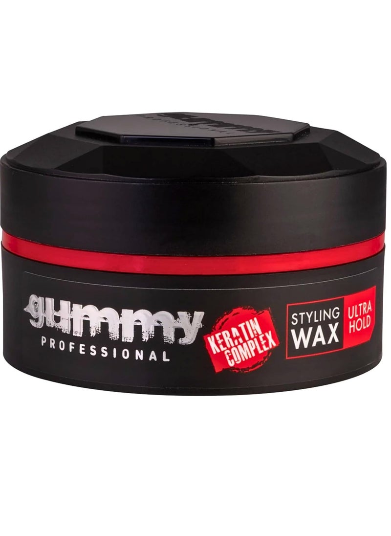 Fonex Gummy Styling Wax Ultra Hold - 5.29 Ounces (150ml), Ultra Hold Hair Styling Wax, Style & Texture Wax, Hair Styling Wax