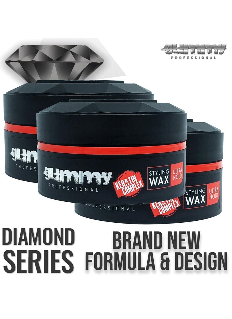 Fonex Gummy Styling Wax Ultra Hold - 5.29 Ounces (150ml), Ultra Hold Hair Styling Wax, Style & Texture Wax, Hair Styling Wax