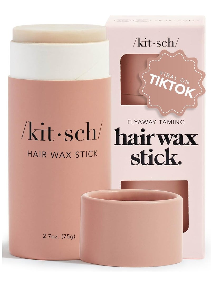 Kitsch Hair Wax Stick for Women & Men - Hair Slick Back Stick, Anti-Frizz and Fly Away Hair Tamer, No Residue Hair Finishing Stick for Flyaways, All Day Hold Styling Product for Smoothing Hair Strands