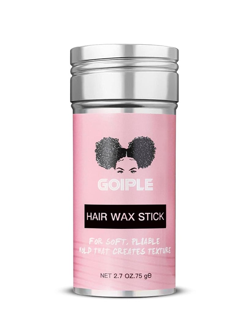 Wax Stick for Hair, Pomade Long-Lasting Wax, Smoothing & Slick Stick for Wigs, Styling Waxes for Fly Away & Edge Frizz Hair (2.7 oz)