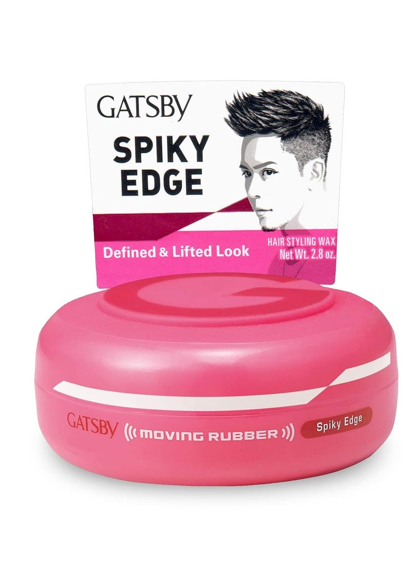 GATSBY Moving Rubber Spiky Edge Hair Wax, English Version, 80g/2.8oz