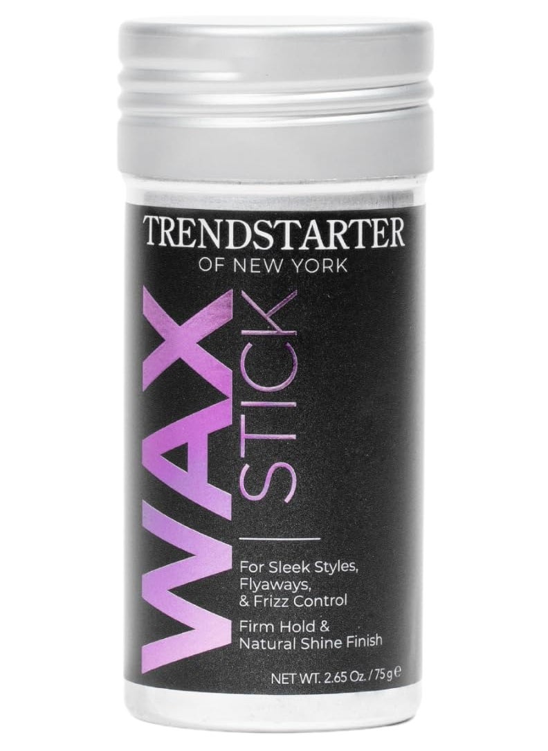 TRENDSTARTER - HAIR WAX STICK (75g) - Frizz Control - Flyaway Control - Firm Hold & Natural Shine Finish for Slick Sleek Sophisticated Styles - Avocado Extract Infused - All-Day Hair Control