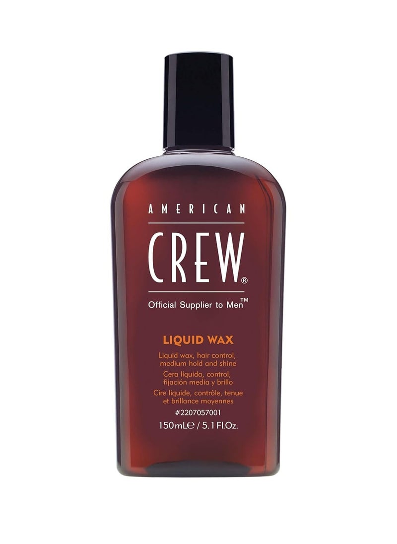 American Crew Men's Hair Wax, Liquid Wax, Medium Hold with Medium Shine, 5.1 Fl Oz