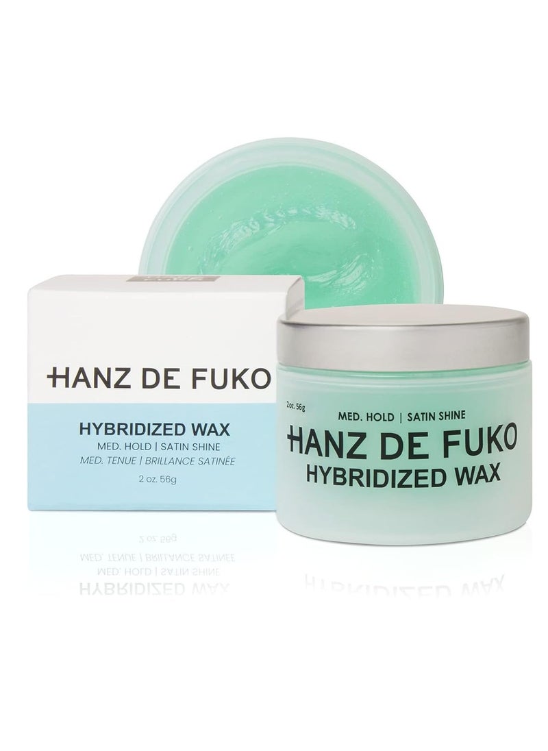 Hanz de Fuko Hybridized Wax – Premium Men’s Hair Styling Wax with Medium Hold & Satin Finish,2oz