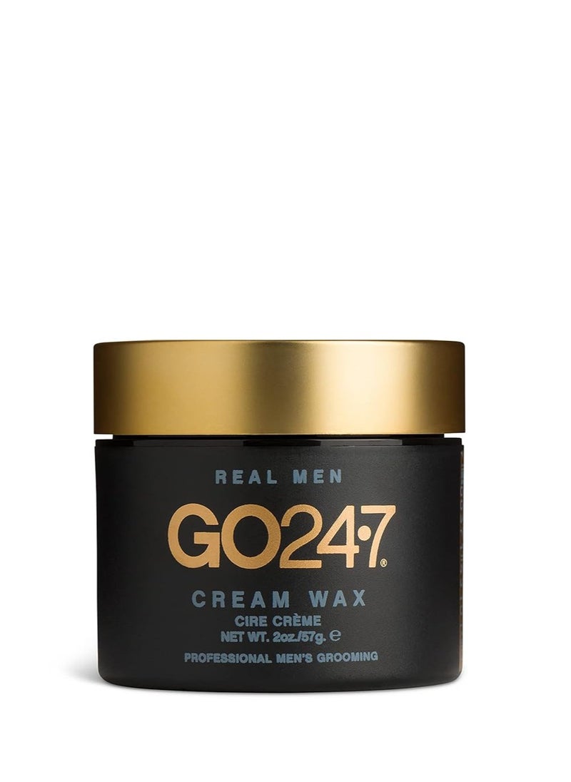 GO247 Cream Wax - Medium Hold, Natural Finish, 2 Oz