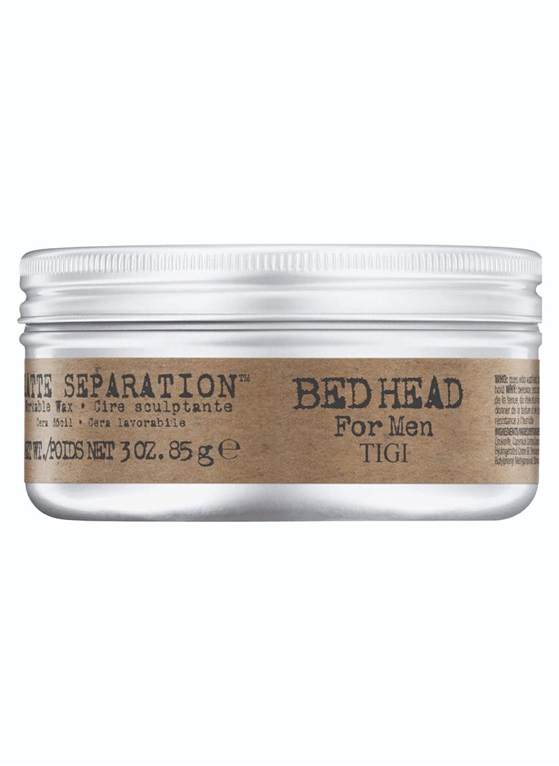 Bed Head Men Matte Separation Workable Wax by TIGI- 3oz 3pk