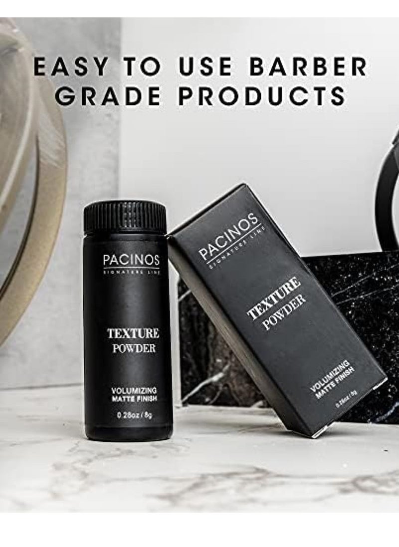 Pacinos Texture Powder - Lightweight Root Lifting Powder with Matte Dry Finish for Texture, Volume & Thickness - Shaker Bottle for Easy Hair Styling - 30g