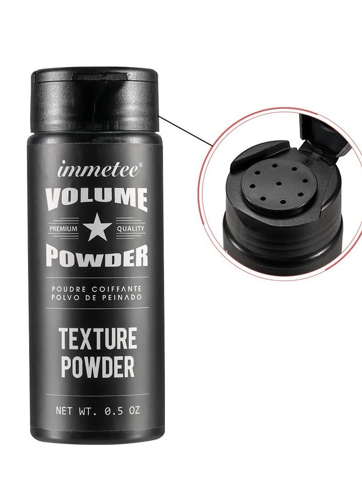 immetee Hair Volume Powder - Texture Styling for Men and Women, Light Control Natural Matte Look, Root Lifting 14g (0.5 oz)