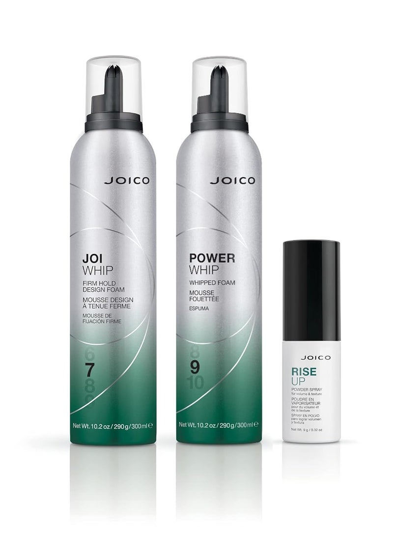 Joico RiseUp Spray Volumizing & Texturizing Powder | For Fine, Thin Hair | Add Instant Body | Long-Lasting Volume & Texture | Protect Against Pollution | With Rice Protein & Bamboo Extract | 0.32 Oz