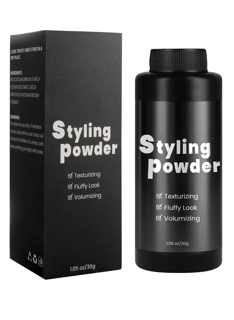 Hair Styling Powder For Men Women, Hair Volumizer, Texturizing And Volumizing Powder, Texture Powder For Hair, Long-Lasting Hold, No Grease, Matte Finish 1.05oz