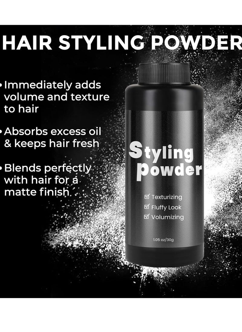 Hair Styling Powder For Men Women, Hair Volumizer, Texturizing And Volumizing Powder, Texture Powder For Hair, Long-Lasting Hold, No Grease, Matte Finish 1.05oz